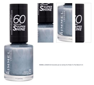 RIMMEL LONDON 60 Seconds Lak na nechty 812 Pedal To The Metal 8 ml 1