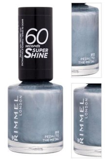 RIMMEL LONDON 60 Seconds Lak na nechty 812 Pedal To The Metal 8 ml 3