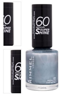 RIMMEL LONDON 60 Seconds Lak na nechty 812 Pedal To The Metal 8 ml 4
