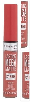 RIMMEL LONDON Lasting Mega Matte Tekutý rúž Coral Sass 7,4 ml 3