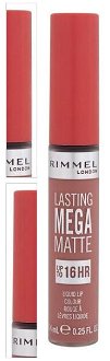RIMMEL LONDON Lasting Mega Matte Tekutý rúž Pink Blink 7,4 ml 4