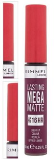 RIMMEL LONDON Lasting Mega Matte Tekutý rúž Rock Me Purple 7,4 ml 4
