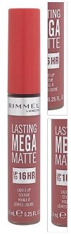 RIMMEL LONDON Lasting Mega Matte Tekutý rúž Rose & Shine 7,4 ml 3