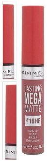 RIMMEL LONDON Lasting Mega Matte Tekutý rúž Rose & Shine 7,4 ml 4