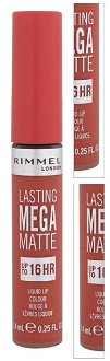 RIMMEL LONDON Lasting Mega Matte Tekutý rúž Scarlet Flames 7,4 ml 3