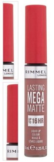 RIMMEL LONDON Lasting Mega Matte Tekutý rúž Strapless 7,4 ml 4
