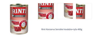 Rinti Konzerva Sensible hovädzie+ryža 400g 1