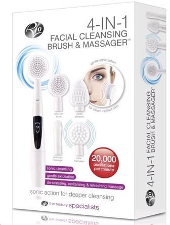 Rio 4 IN 1 Facial Cleansing Brush & Massager