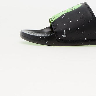 RIPNDIP We Out Here Slides Black & Neon Green 8