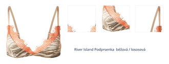 River Island Podprsenka  béžová / lososová 1