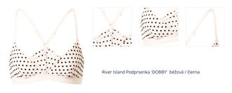 River Island Podprsenka 'DOBBY'  béžová / čierna 1