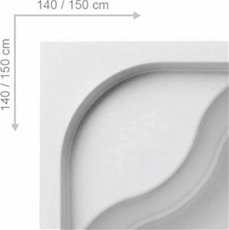 Rohová vaňa Ravak Gentiana 140x140 cm akrylát ľavá aj pravá CF01000000 6