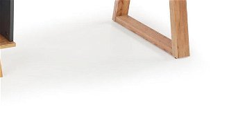 Rohový písací stôl so zásuvkami Sergio XL - antracit / dub wotan 9