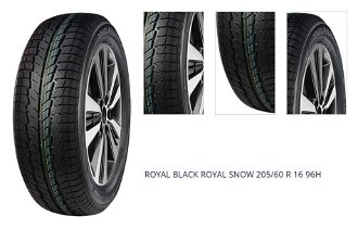 ROYAL BLACK 205/60 R 16 96H ROYAL_SNOW TL XL M+S 3PMSF 1