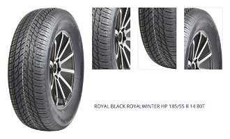 ROYAL BLACK 185/55 R 14 80T ROYALWINTER_HP TL M+S 3PMSF 1