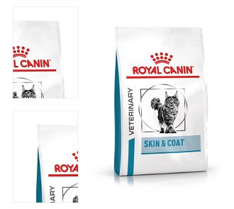 Royal Canin Veterinary Health Nutrition Cat SKIN &amp; COAT - 1,5kg 4