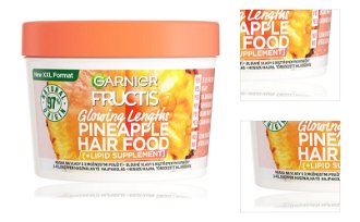 Rozjasňujúca maska pre dlhé vlasy Garnier Fructis Pineapple Hair Food 3 Usages Mask - 400 ml + DARČEK ZADARMO 3
