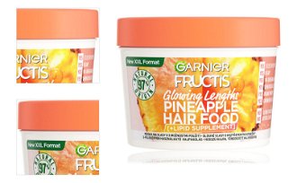 Rozjasňujúca maska pre dlhé vlasy Garnier Fructis Pineapple Hair Food 3 Usages Mask - 400 ml + DARČEK ZADARMO 4