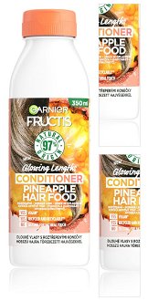 Rozjasňujúci kondicionér pre dlhé vlasy Garnier Fructis Conditioner Pineapple Hair Food - 350 ml + DARČEK ZADARMO 3
