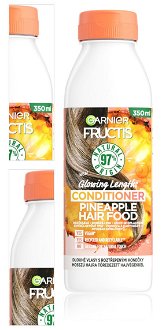 Rozjasňujúci kondicionér pre dlhé vlasy Garnier Fructis Conditioner Pineapple Hair Food - 350 ml + darček zadarmo 4