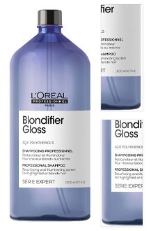 Rozjasňujúci šampón pre blond vlasy Loréal Professionnel Serie Expert Blondifier Gloss - 1500 ml - L’Oréal Professionnel + darček zadarmo 3