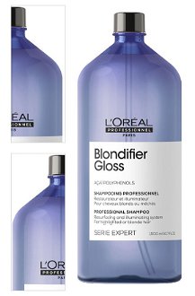 Rozjasňujúci šampón pre blond vlasy Loréal Professionnel Serie Expert Blondifier Gloss - 1500 ml - L’Oréal Professionnel + darček zadarmo 4