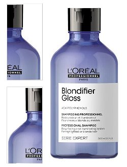 Rozjasňujúci šampón pre blond vlasy Loréal Professionnel Serie Expert Blondifier Gloss - 300 ml - L’Oréal Professionnel + darček zadarmo 4