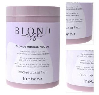 Rozjasňujúci starostlivosť pre blond vlasy Inebrya Blondesse Blonde Miracle Nectar - 1000 ml (771026148) + DARČEK ZADARMO 3