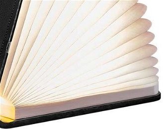 Rozkladacie svetlo "Smart Book" mini, čierna koža - Gingko 9