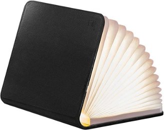 Rozkladacie svetlo "Smart Book" mini, čierna koža - Gingko 2