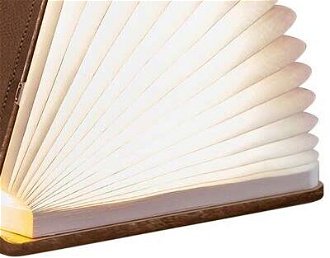 Rozkladacie svetlo "Smart Book" mini, hnedá koža - Gingko 9
