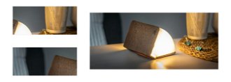Rozkladacie svetlo "Smart Book" mini, hnedá látka - Gingko 4