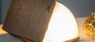 Rozkladacie svetlo "Smart Book" mini, hnedá látka - Gingko 5