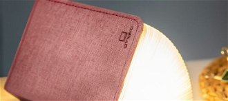 Rozkladacie svetlo "Smart Book" mini, ružová látka - Gingko 5