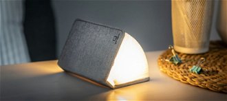 Rozkladacie svetlo "Smart Book" mini, sivá látka - Gingko