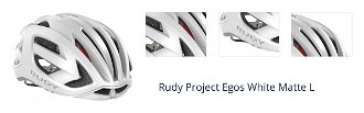 Rudy Project Egos White Matte L Prilba na bicykel 1
