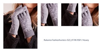 Rukavice Fashionhunters i523_AT-RK-9501.14szary 1
