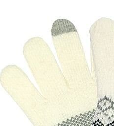 Rukavice Semiline Semiline_Smartphone_Gloves_0176_White/Grey 6
