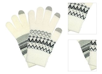 Rukavice Semiline Semiline_Smartphone_Gloves_0176_White/Grey 3