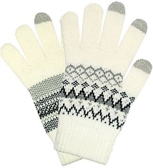 Rukavice Semiline Semiline_Smartphone_Gloves_0176_White/Grey 2