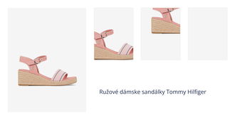 Ružové dámske sandálky Tommy Hilfiger 1