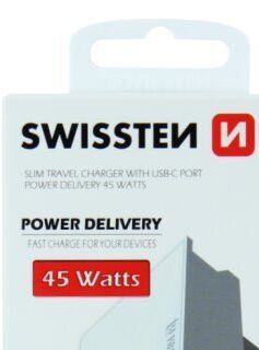 Rýchlonabíjačka Swissten Power Delivery 3.0 pre Apple s USB-C, 45 W, biela 6