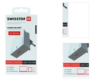 Rýchlonabíjačka Swissten Power Delivery 3.0 pre Apple s USB-C, 45 W, biela 3