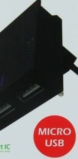 Rýchlonabíjačka Swissten Smart IC 3.A s 2 USB konektormi + dátový kábel USB / Micro USB 1,2 m, čierna 5