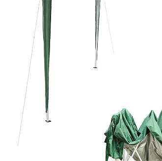 Rýchlorozkladací záhradný altánok Trekan Typ 1 200x200 cm - zelená 5