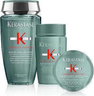 Sada na posilnenie oslabených vlasov pre mužov Kérastase Genesis Homme + šampón 80 ml zadarmo + DARČEK ZADARMO
