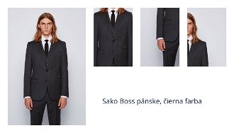 Sako Boss pánske, čierna farba, 50318498 1
