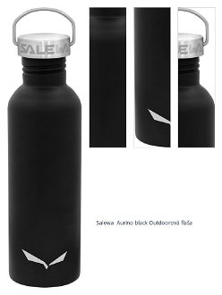 Salewa  Aurino black Outdoorová fľaša 1