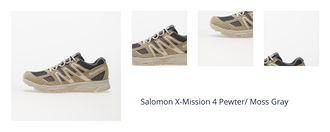 Salomon X-Mission 4 Pewter/ Moss Gray 1