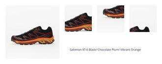 Salomon XT-6 Black/ Chocolate Plum/ Vibrant Orange 1